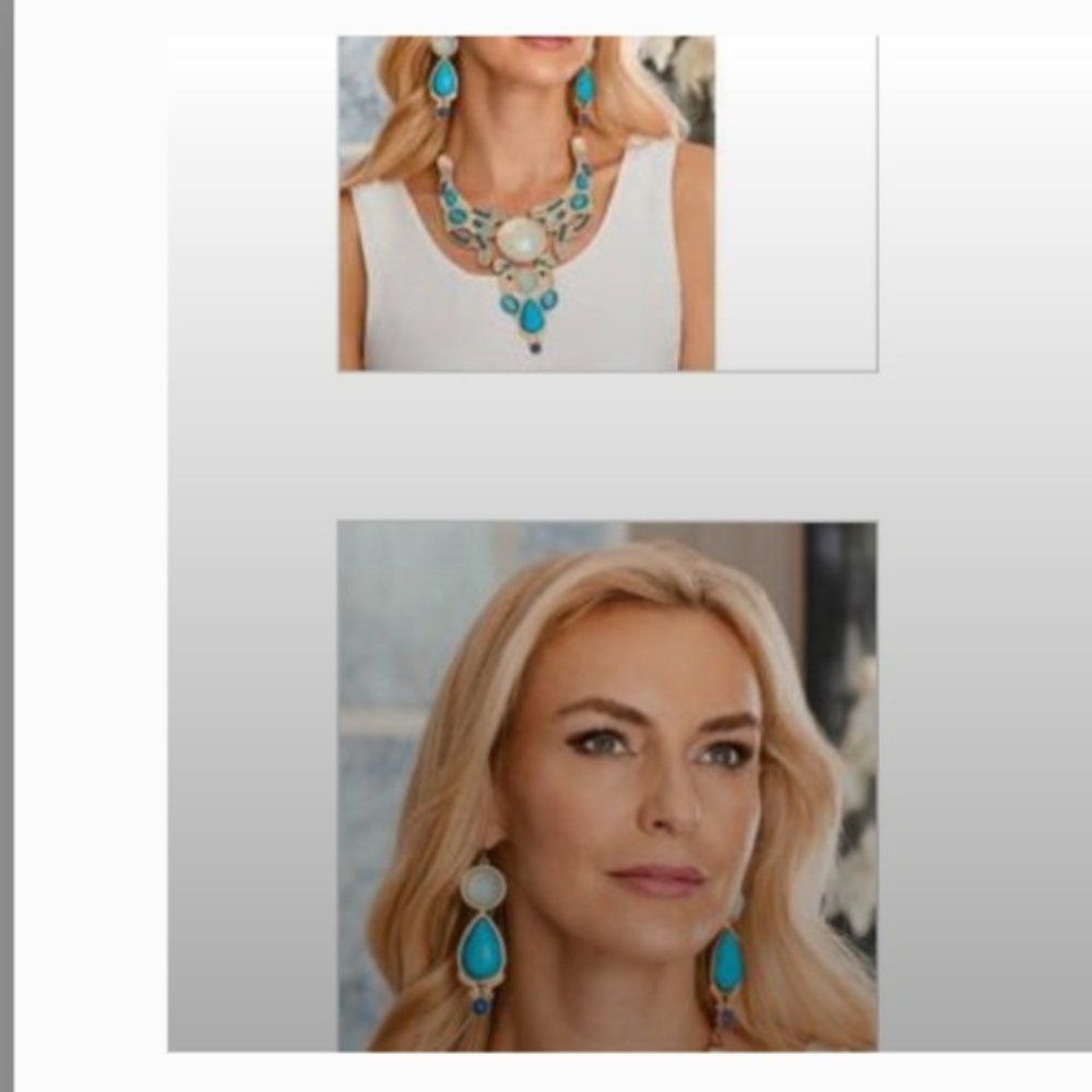 Midnight Velvet Opalescent Blues Jewelry Set